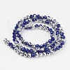 Electroplate Opaque Glass Beads Strands LS-EGLA-A034-P6mm-M14-2