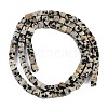 Natural Dalmatian Jasper Beads Strands G-B129-A19-01-3