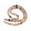 Natural Golden Silk Jade Beads Strands G-K387-A07-01-4