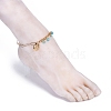 Iron Paperclip Chain Anklets AJEW-AN00285-03-5