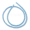 Electroplate Glass Beads Strands EGLA-C007-10G-2