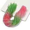 Transparent Painted Glass Beads Strands X1-DGLA-A034-T2mm-A18-1