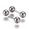 304 Stainless Steel Ball Stud Earrings EJEW-H113-02P-B-2