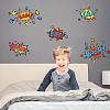 Translucent PVC Self Adhesive Wall Stickers STIC-WH0016-003-3