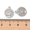 Non-Tarnish 304 Stainless Steel Charms STAS-J042-13P-3