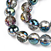 Transparent Electroplate Glass Bead Strands X-EGLA-TAC0003-04J-3