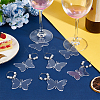 Acrylic Wine Glass Charms AJEW-AB00186-4