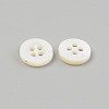 Natural 4-Hole Freshwater Shell Buttons BUTT-T011-01C-3