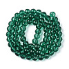 Transparent Glass Bead Strands GLAA-R095-10mm-39-2