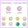 SUNNYCLUE 160Pcs 8 Colors Imitation Pearl Acrylic Beads OACR-SC0001-16-2
