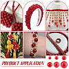 1113Pcs 6 Styles Imitation Pearl Resin Beads Strands RESI-PH0002-29-3