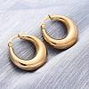 PVD Vacuum Plating 304 Stainless Steel Chunky Hoop Earrings for Women EJEW-F280-06C-G-3