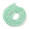 Baking Electroplate Glass Beads Strands X1-DGLA-A039-J6MM-B07-2
