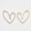 Alloy Rhinestone Pendants X-PALLOY-T071-034-2