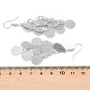 Brass Dangle Earrings EJEW-B157-02E-P-5