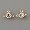 Brass Pave Clear Glass Chandelier Component Links LS-FIND-WH0152-919KCG-1