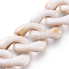 Handmade Acrylic Curb Chains AJEW-JB00555-01-2