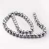Electroplate Non-magnetic Synthetic Hematite Bead Strands G-F300-42-01-2