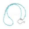 Natural Amazonite Beaded Necklaces NJEW-K114-B-A07-4