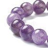 Natural Amethyst Beaded Stretch Bracelets BJEW-D446-E-40-3