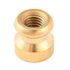 Golden Tone Round Wax Seal Brass Stamp Heads AJEW-S087-02G-10-3