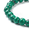 Synthetic Malachite Beaded Stretch Bracelets BJEW-D446-B-16-3