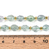Natural Green Fluorite Beads Strands G-N342-35-8x6-12-5