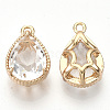 Transparent Glass Pendants X-GLAA-R212-11D-2
