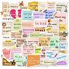 100Pcs PVC Waterproof Stickers PW-WG06E32-02-1