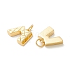 Rack Plating Eco-friendly Brass Micro Pave Clear Cubic Zirconia Charms KK-D072-01G-M-NR-2