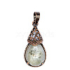 Retro Hollow Natural Labradorite  Pendants PW-WGBA09F-14-1