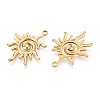304 Stainless Steel Pendants X-STAS-T065-07G-2