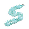 Natural Aquamarine Beaded Necklaces NJEW-S392-23-1