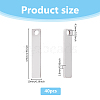 40Pcs 201 Stainless Steel Pendants STAS-DC0016-30B-2