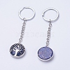 Natural Lapis Lazuli Keychain KEYC-E023-02L-2