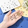 400Pcs 2 Colors Brass Interlocking Clasps KK-YW0004-28-3