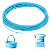 Plastic Rattan Wicker Strips DIY-WH0816-132F-1