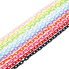   10 Strands 10 Colors Handmade Opaque Acrylic Cable Chains AJEW-PH0003-94-8