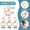 6Pcs 3 Colors Alloy Swivel Clasps FIND-TADJ0001-15-3