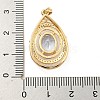 Brass Micro Pave Cubic Zirconia Pendants KK-P263-24KCG-01-3