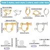 24Pcs 6 Style Brass Clip-on Earring Findings DIY-SC0021-29-2