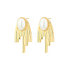 Stainless Steel with Pearl Earrings KS3885-2-1