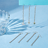 20Pair 316 Surgical Stainless Steel Hoop Earring Findings EJEW-UN00033-4