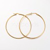 Ion Plating(IP) 304 Stainless Steel Hoop Earrings LS-EJEW-N0016-11G-L-1
