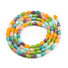 Opaque Solid Color Glass Beads Strands GLAA-N052-02-A13-2