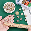 30Pcs 2 Styles 1-Hole Alloy Rhinestone Shank Buttons BUTT-GA0001-44KCG-3
