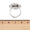 Vintage Adjustable Iron Finger Ring Components Alloy Cabochon Bezel Settings PALLOY-Q300-10AS-NR-3