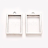 Rack Plating Alloy Photo Locket Pendants PALLOY-WH0068-03AS-1