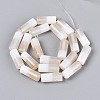 Natural White Agate Beads Strands G-T144-31-2