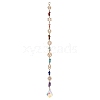 Chakra Natural & Synthetic Gemstone Chip Hanging Suncatchers HJEW-JM02361-1